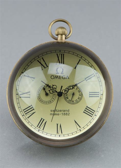 omega magnifying ball watch clock|vintage omega ball clock.